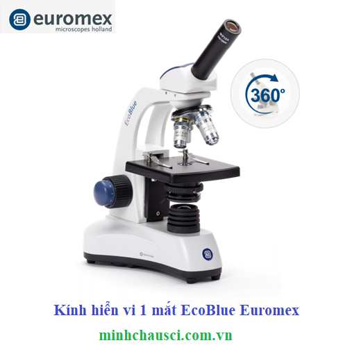 KÍNH HIỂN VI SINH HỌC 1 MẮT ECOBLUE EUROMEX 40X-400X-600X-1000X