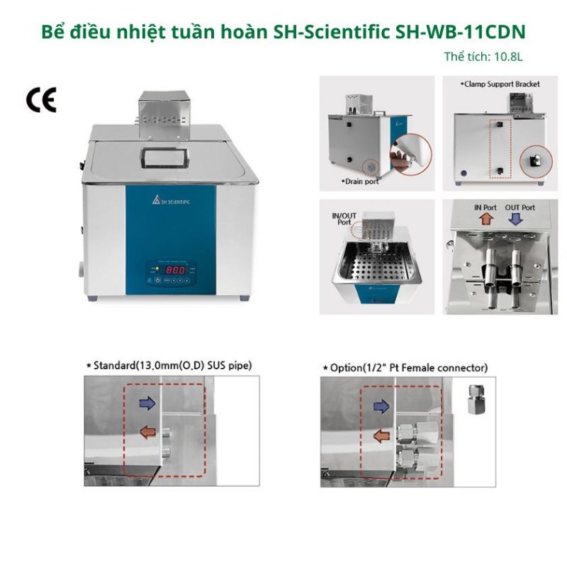 Bể điều nhiệt tuần hoàn SH-Scientific 10.8 Lít