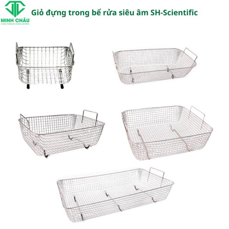 Bể Rửa Siêu Âm SH Scientific 4 Giỏ đựng trong bể rửa siêu âm Sh-Scientific
